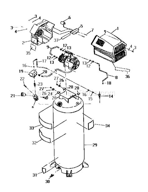 craftsman 30 gallon air compressor parts|craftsman compressor replacement parts.